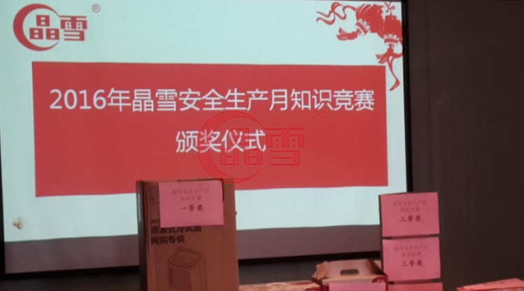 2016年安全生產(chǎn)月-“促進安全發(fā)展 ，共建平安晶雪”